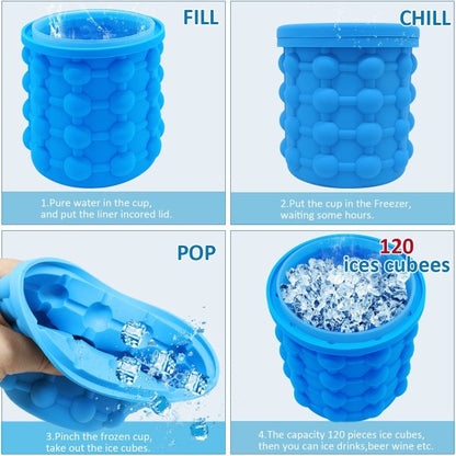 2 in 1 Silicone Ice Bucket - Dave's Deal Depot
