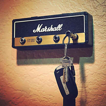 Retro Guitar Amplifier Keychain Storage Hooks