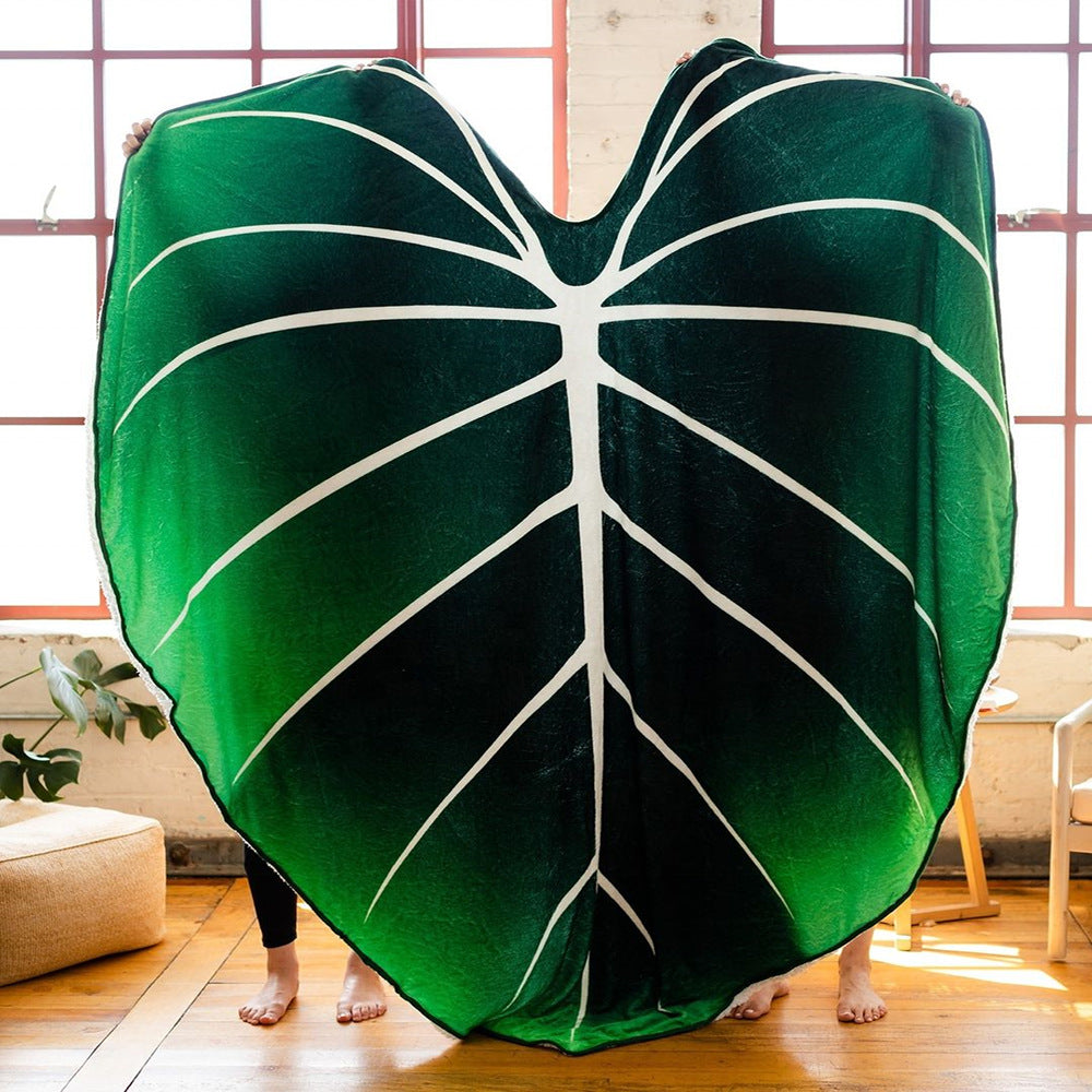 Giant Flannel Leaf Blanket