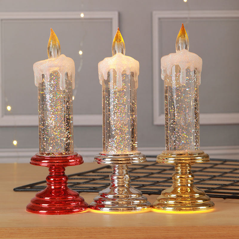 LED Christmas Candle W/ Pedestal