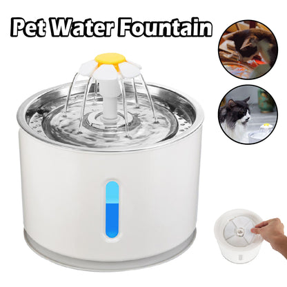 2.4L Filtered Pet Water Fountain - Dave's Deal Depot