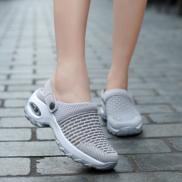 Womens Orthopedic Mesh Outdoor Walking Slippers