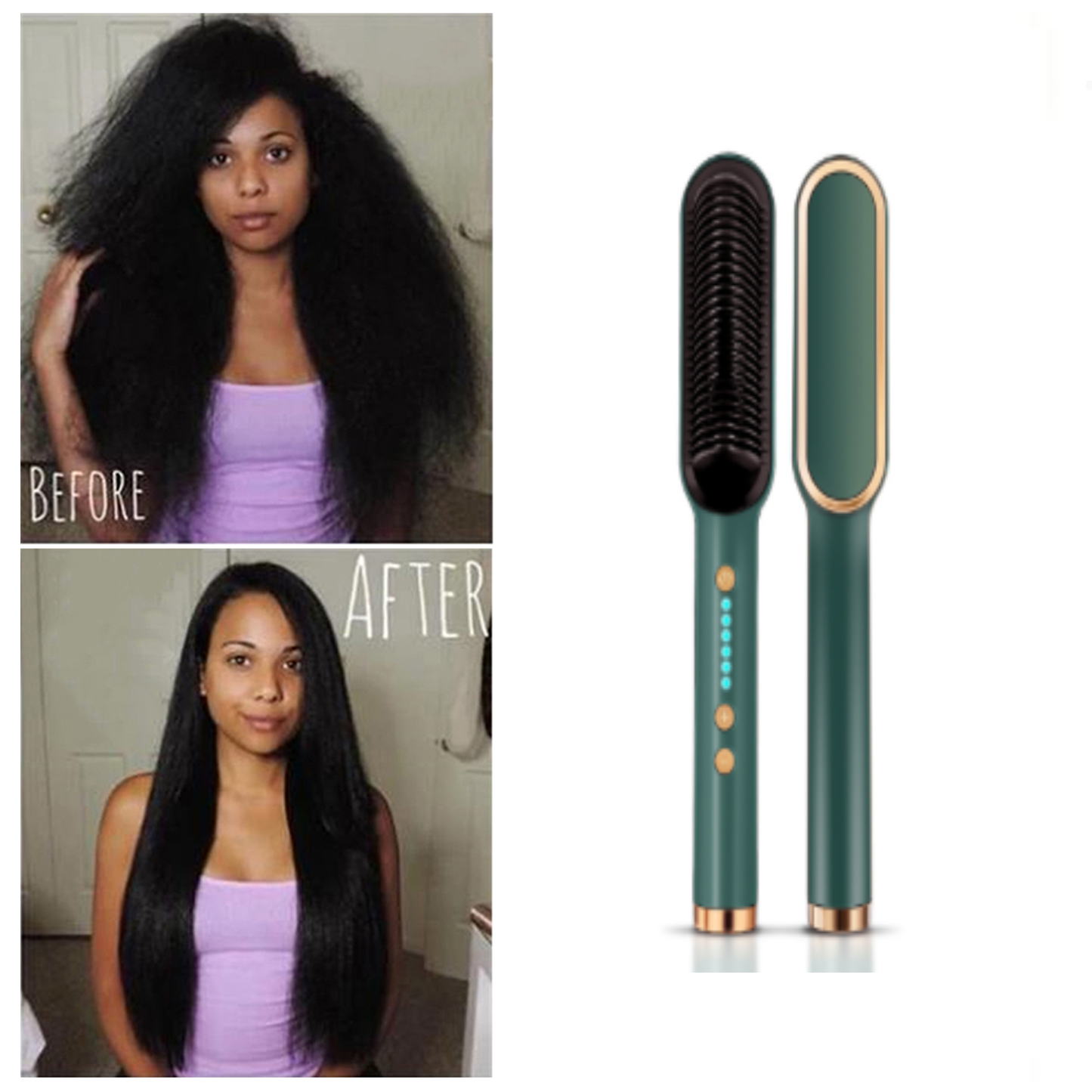 Negative Ion Straightener Styling Comb