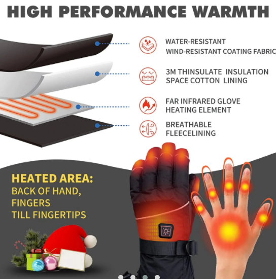 WarmTouch Rechargeable Heated Gloves