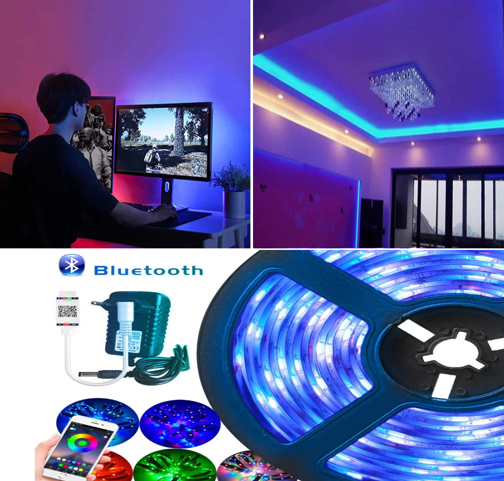 Bluetooth LED Strip W/ Remote - Dave's Deal Depot
