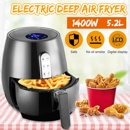 Smart Touch LCD Airfryer  1400W 5.2L - Dave's Deal Depot