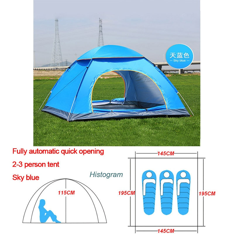 Automatic Pop Up Outdoor Camping Tent 1-4 Person - Dave's Deal Depot