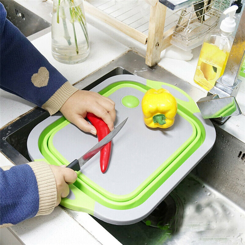 Collapsible Cutting Board Colander - Dave's Deal Depot