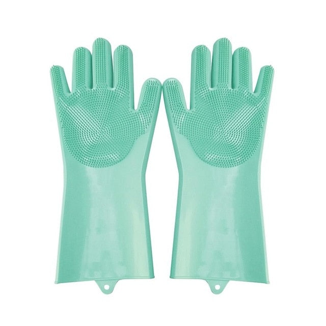 2pcs Silicone Dish Washing Gloves - Dave's Deal Depot