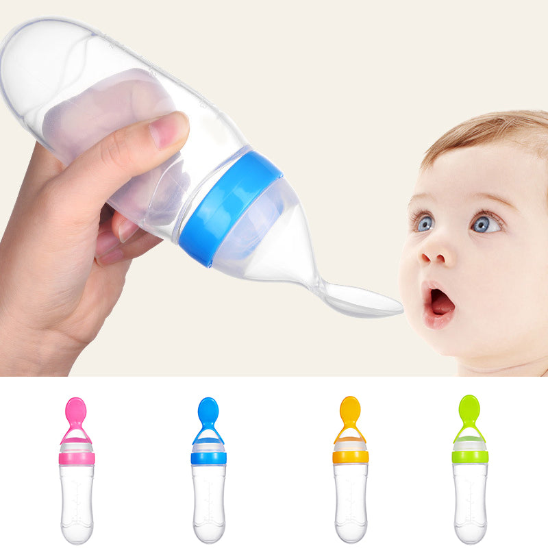 Silicone Baby Bottle Spoon Feeder - Dave's Deal Depot