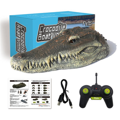 Crocodile Simulation RC Boat - Dave's Deal Depot