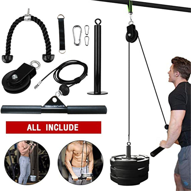 Home Strength Workout Pulley Machine - Dave's Deal Depot
