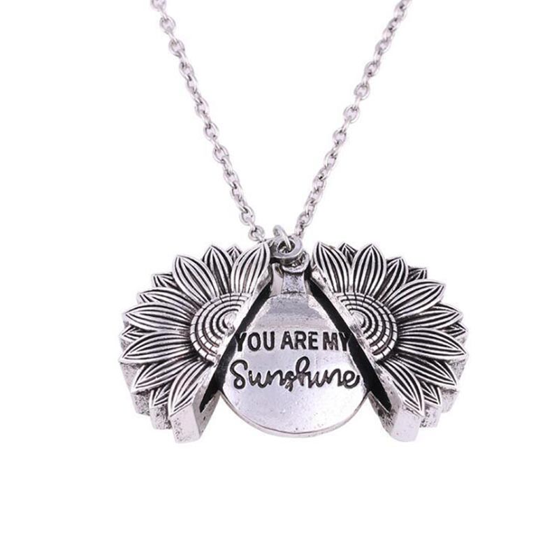 You Are My Sunshine Sunflower Pendant - Dave's Deal Depot