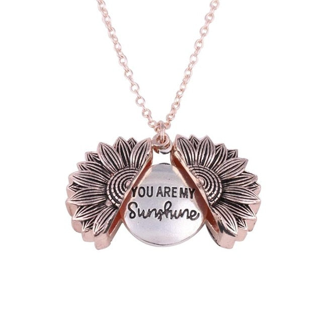 You Are My Sunshine Sunflower Pendant - Dave's Deal Depot