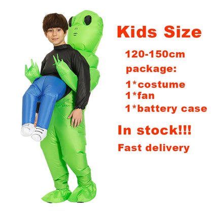 Green Alien Inflatable Costume - Dave's Deal Depot