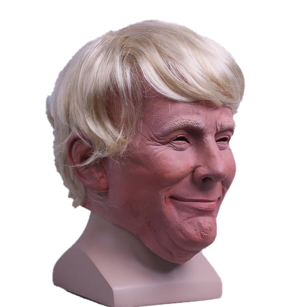 President Trump Halloween Mask With Fixable Hair - Dave's Deal Depot