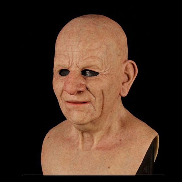 Old Man Adult Halloween Mask - Dave's Deal Depot