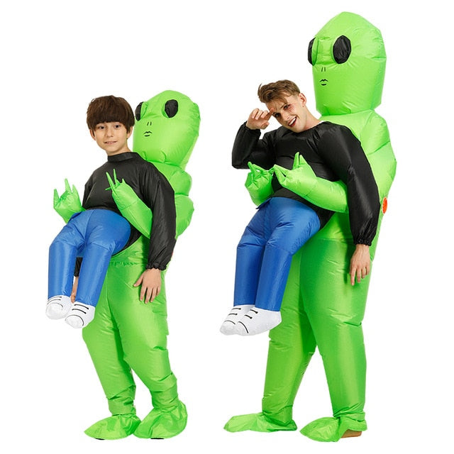 Green Alien Inflatable Costume - Dave's Deal Depot