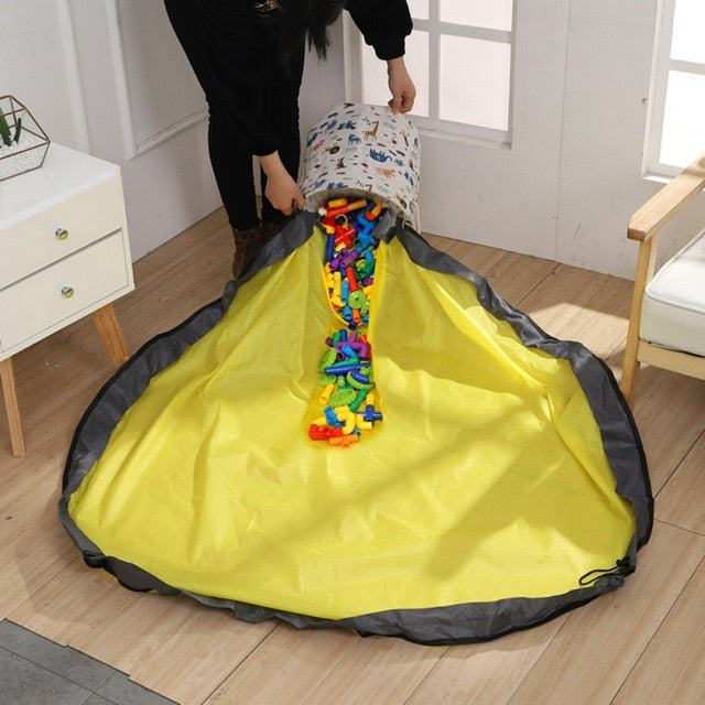 Kids Portable Toy Storage Bag and Play Mat