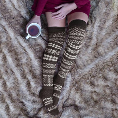 Women Winter Knitted Long Socks