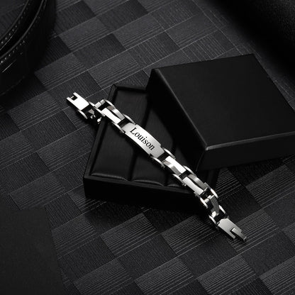 Custom Engraved Men's Bracelet