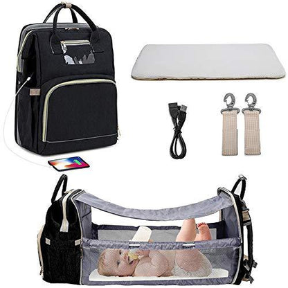 Baby Crib Backpack with Portable Charging