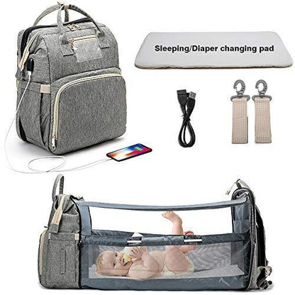 Baby Crib Backpack with Portable Charging