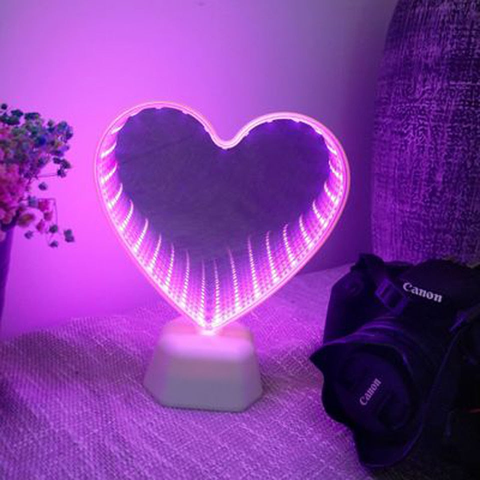3D LED Infinity Mirror Night Lights - Dave's Deal Depot