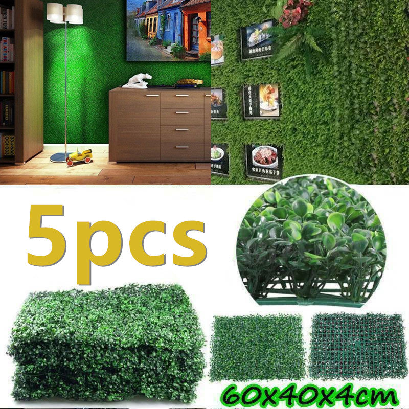 5PCS 60x 40cm Artificial Garden Wall Decor - Dave's Deal Depot