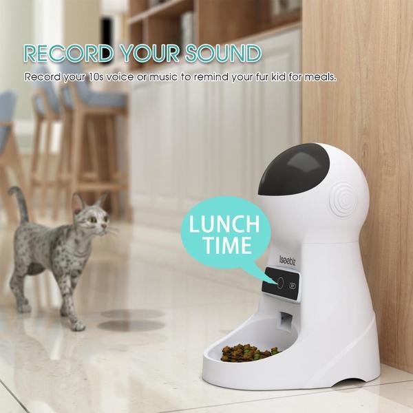 Scheduled Pet Feeder W/ Wifi Voice Record and Camera - Dave's Deal Depot