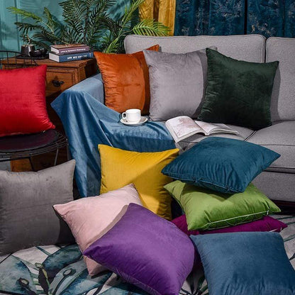 velvet cushion cover for living room - Dave's Deal Depot
